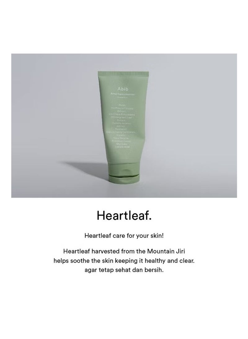 abib Acne Foam Cleanser Heartleaf Foam 5.07 fl oz / 150 ml | Korean Mild Acidic Daily Face Wash for Acne-Prone Skin, Hydrating & Soothing with Panthenol B5, Deep Cleansing for Sensitive Skin, K-Beauty - Image 2